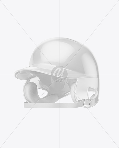 Glossy Baseball Helmet Mockup