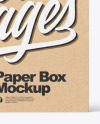 Kraft Paper Box Mockup