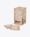 Kraft Box W/ Kraft Sachets Mockup