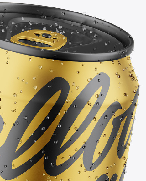 Two Matte Metallic Cans Mockup