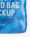 Glossy Food Bag Mockup - Front View