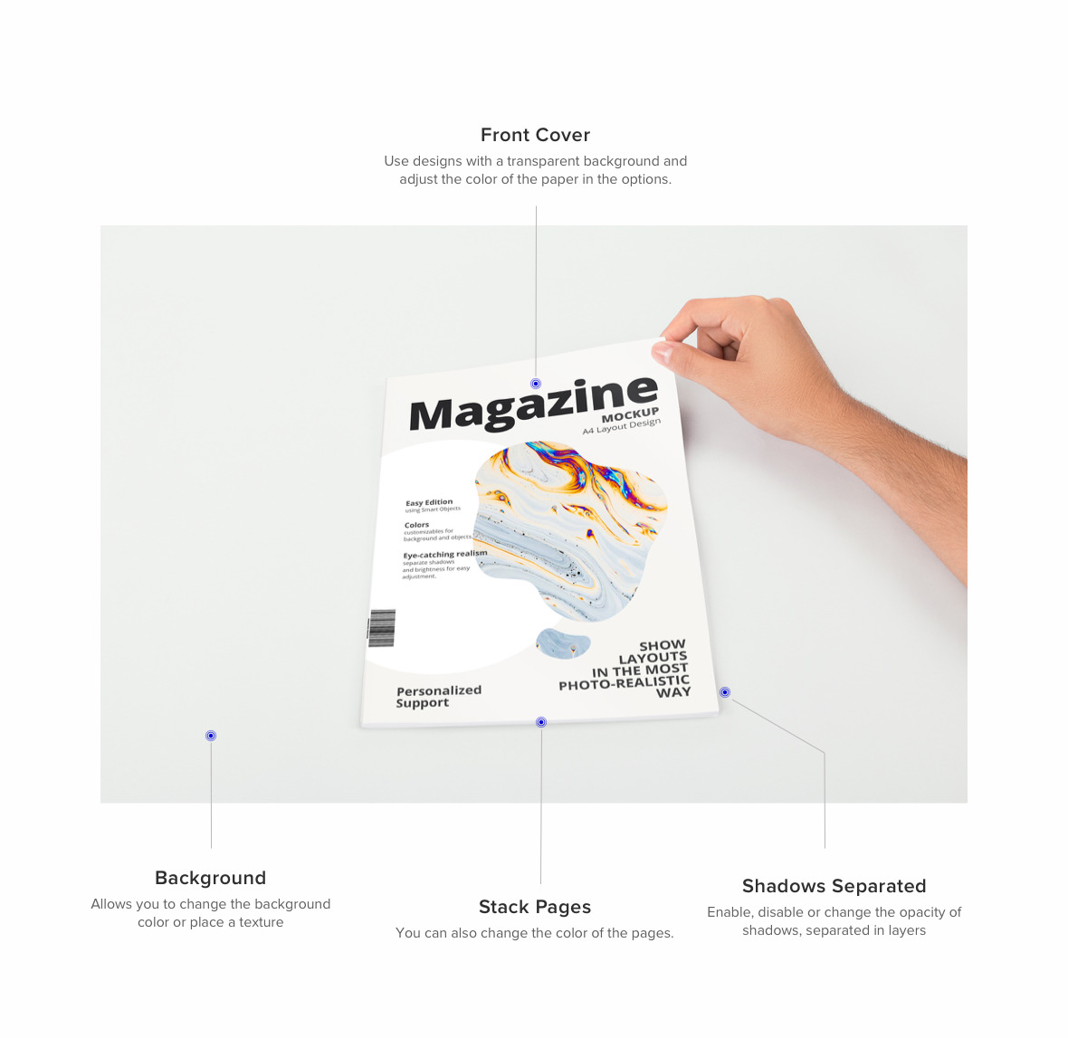 A4 Magazine Mockup A4 Magazine Mockup