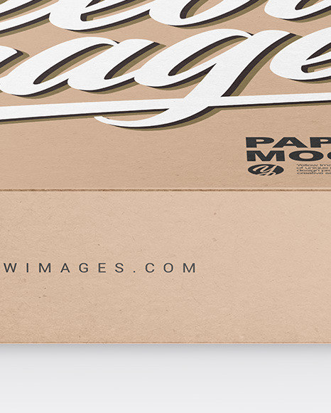 Kraft Paper Box Mockup