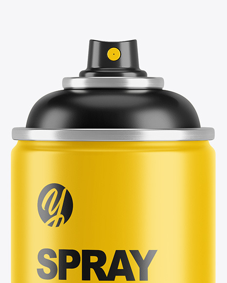 Opened Matte Spray Bottle With Plastic Cap Mockup Opened Matte Spray Bottle With Plastic Cap Mockup