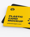 Two Plastic Cards Mockup