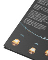 Textured Brochure Mockup - Back Side View