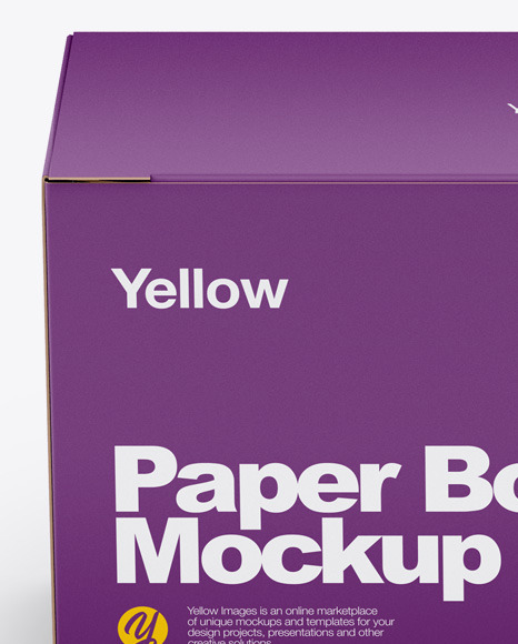 Paper Box Mockup