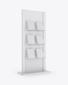 Glossy Stand with Magazines Mockup