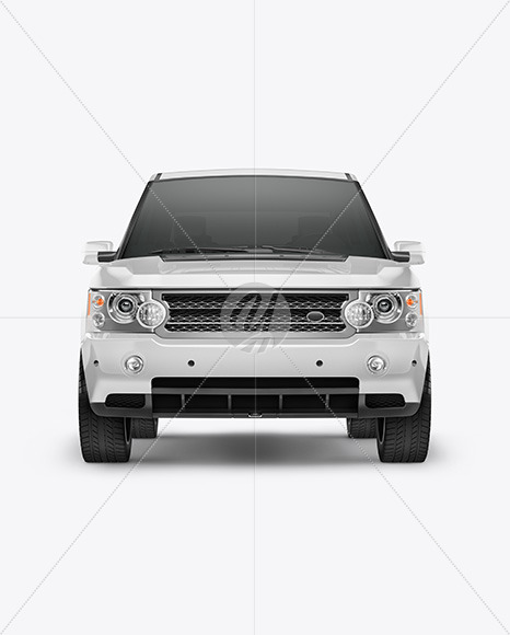 Crossover SUV Mockup - Front View