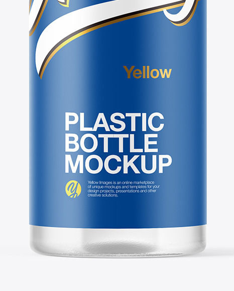 Clear Plastic Bottle Mockup