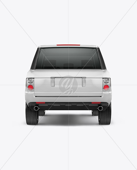 Crossover SUV Mockup - Back View