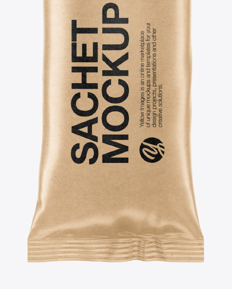 Kraft Stick Sachet Mockup