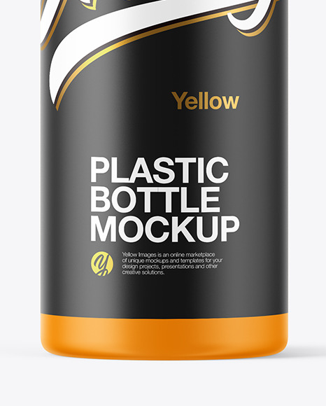 Matte Plastic Bottle Mockup