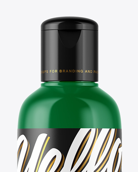 Glossy Plastic Bottle Mockup