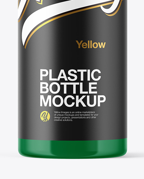 Glossy Plastic Bottle Mockup