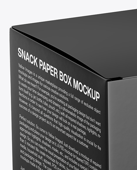 Glossy Paper Box Mockup