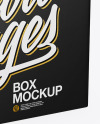 Glossy Paper Box Mockup