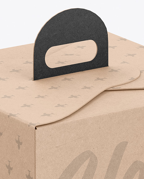 Cake Kraft Box Mockup