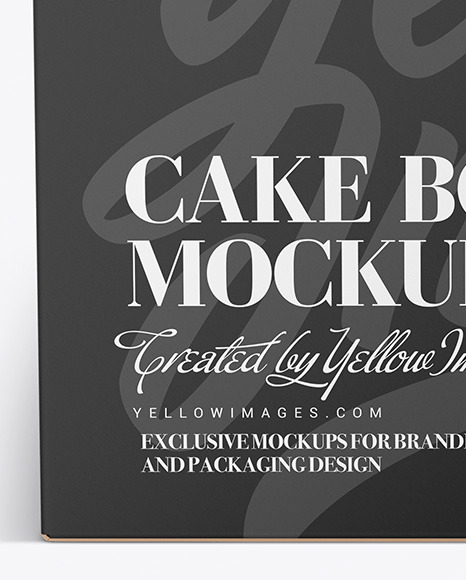 Cake Paper Box Mockup