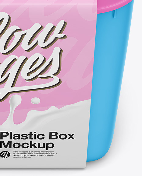 Plastic Box Mockup -Top View