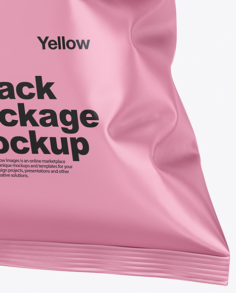 Matte Snack Package Mockup