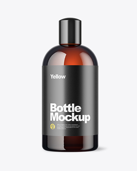 Amber Bottle Mockup