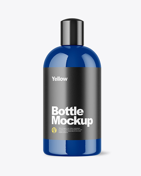 Glossy Bottle Mockup