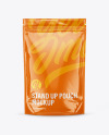 Glossy Stand Up Pouch Mockup