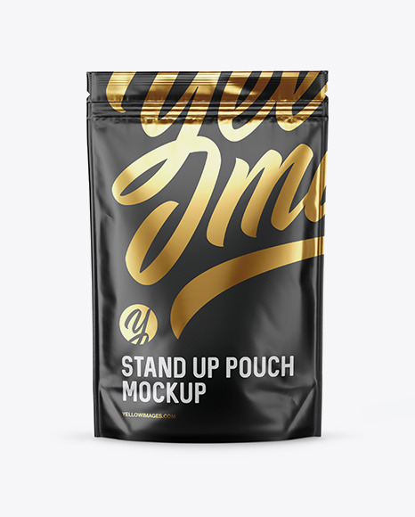 Matte Stand-Up Pouch Mockup