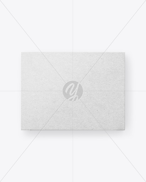 Kraft Paper Box Mockup - Top View