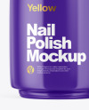 Glossy Nail Polish Bottle Mockup