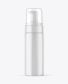 Matte Cosmetic Bottle with Pump Mockup