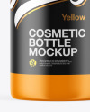 Matte Cosmetic Bottle with Pump Mockup