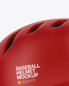 Matte Baseball Helmet Mockup