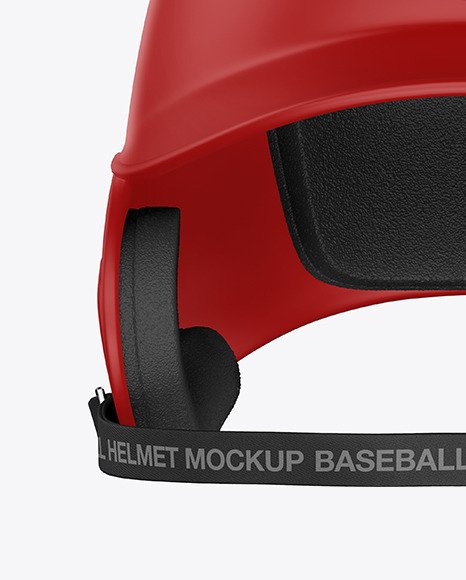 Matte Baseball Helmet Mockup