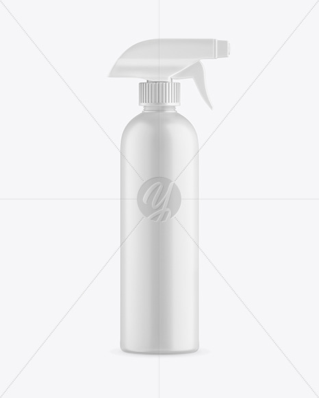 Matte Plastic Spray Bottle Mockup