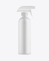 Matte Plastic Spray Bottle Mockup