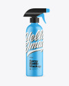 Matte Plastic Spray Bottle Mockup