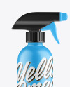 Matte Plastic Spray Bottle Mockup