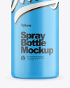 Matte Plastic Spray Bottle Mockup