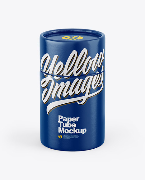 Glossy Paper Tube Mockup