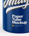 Glossy Paper Tube Mockup