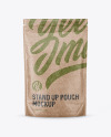 Kraft Stand-Up Pouch Mockup