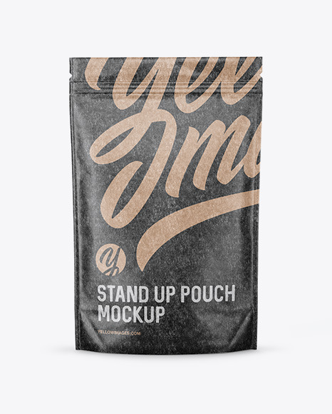 Kraft Stand-Up Pouch Mockup