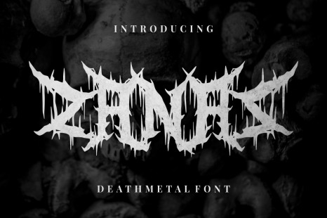 Zanaz - Deathmetal Font - Death metal