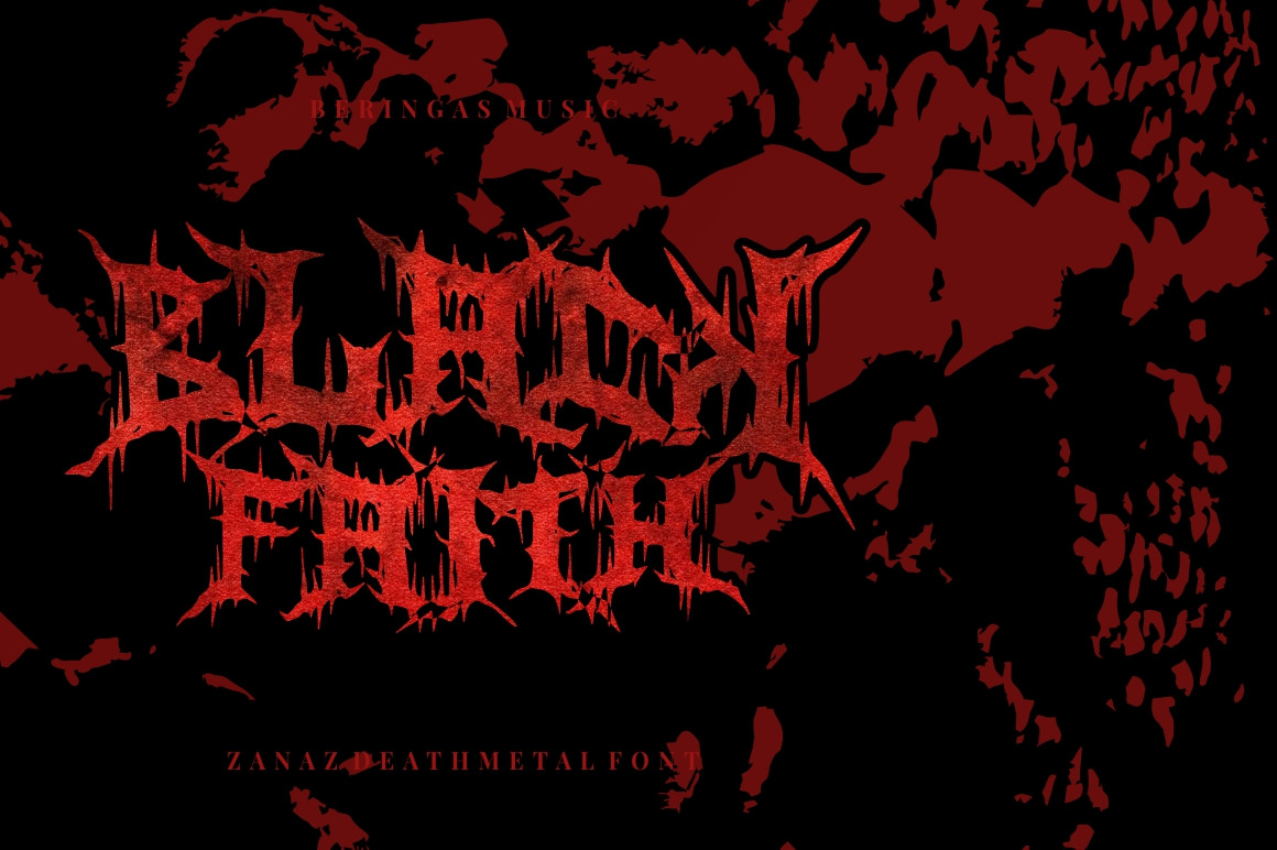 Zanaz - Deathmetal Font