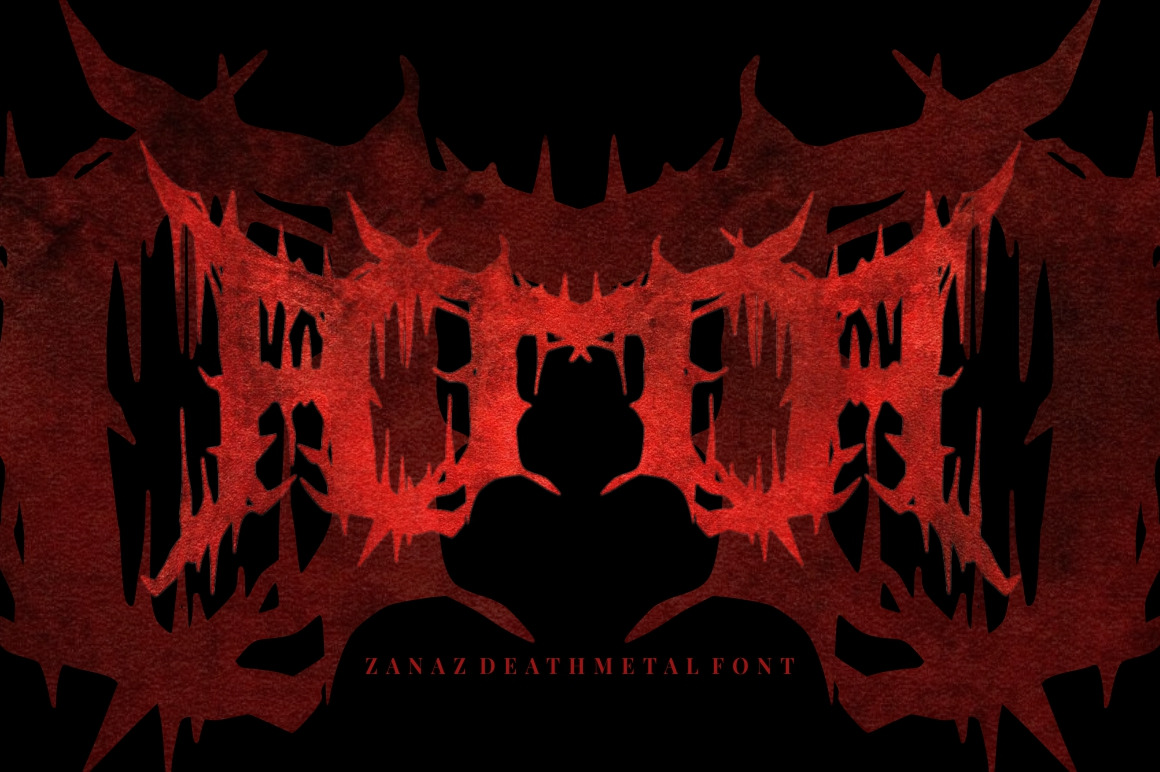 Zanaz - Deathmetal Font Zanaz - Deathmetal Font