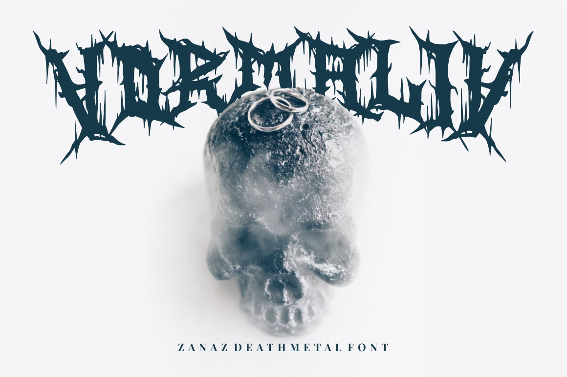 Zanaz - Deathmetal Font Zanaz - Deathmetal Font