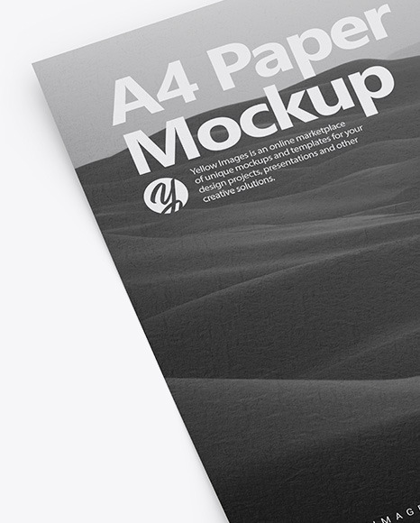 A4 Textured Paper Mockup