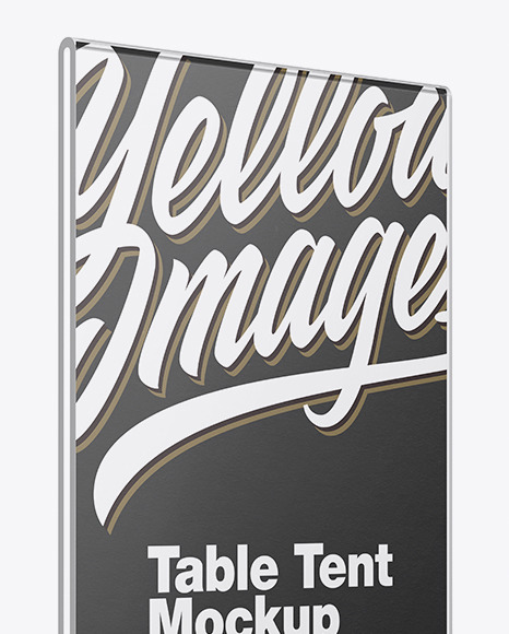 Glass Table Tent Mockup